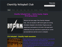 Tablet Screenshot of chantillyvolleyballclub.com
